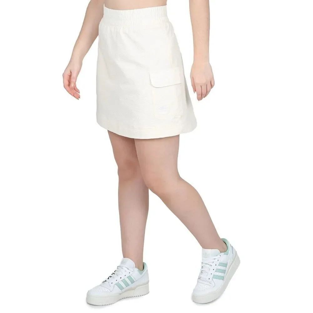 Adidas White A-Line Skirt